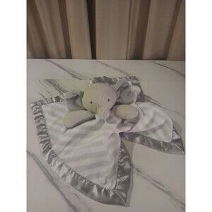 Cloud Island Elephant Blanket Lovey Plush Gray White Striped Target Nursery Toy